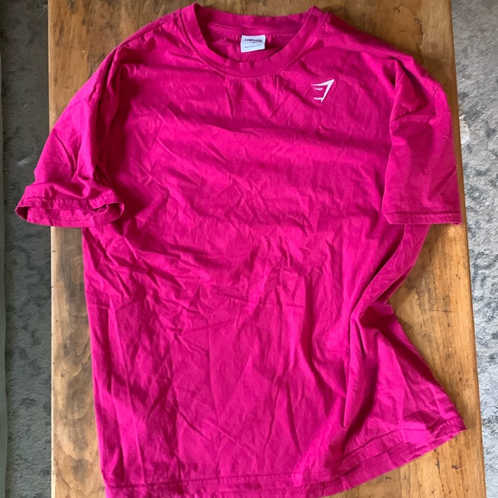 gymshark oversized pink tshirt xxl